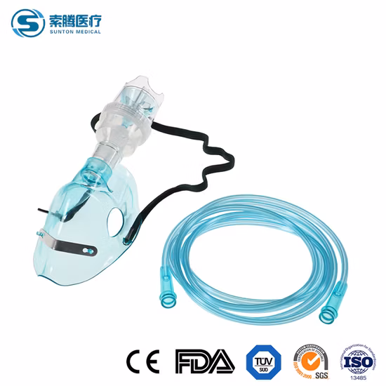 医療外科病院 PVC 使い捨て CPR 酸素噴霧器マスク、CE、FDA、ISO 承認