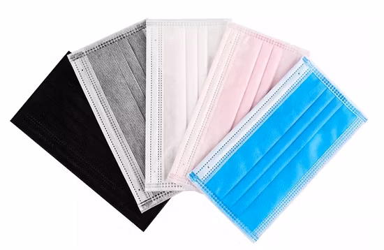 Type IIR 使い捨て医療用マスク 3層 3層 黒 外科用